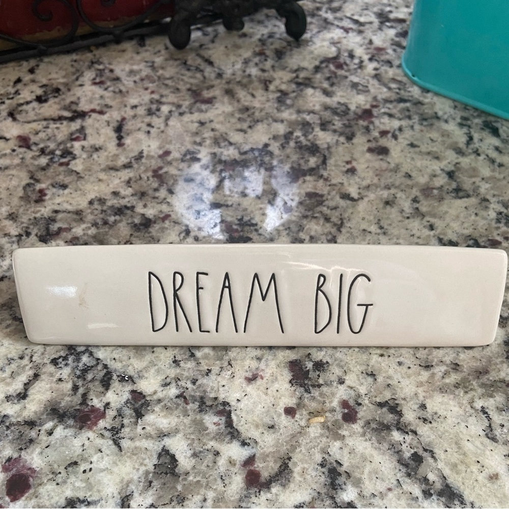 Rae Dunn DREAM BIG desk sign